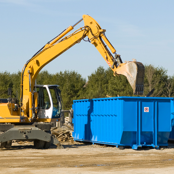 are there any restrictions on where a residential dumpster can be placed in Tamalpais-Homestead Valley